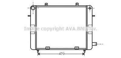 AVA QUALITY COOLING ol2099 -  Радиатор, охлаждение двигателя